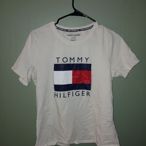 Tommy Hilfiger White T-Shirt with Logo